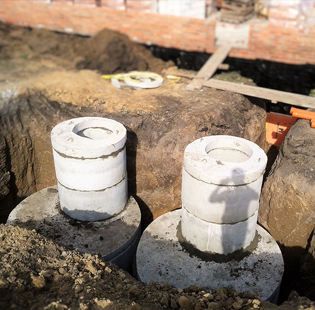 Септики из бетонных колец в Алексинском районе